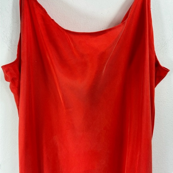 NWT J.Crew Size 12T Tall Orange Gwyneth Slip Dress Midi Cupro Viscose Blend - Picture 4 of 8